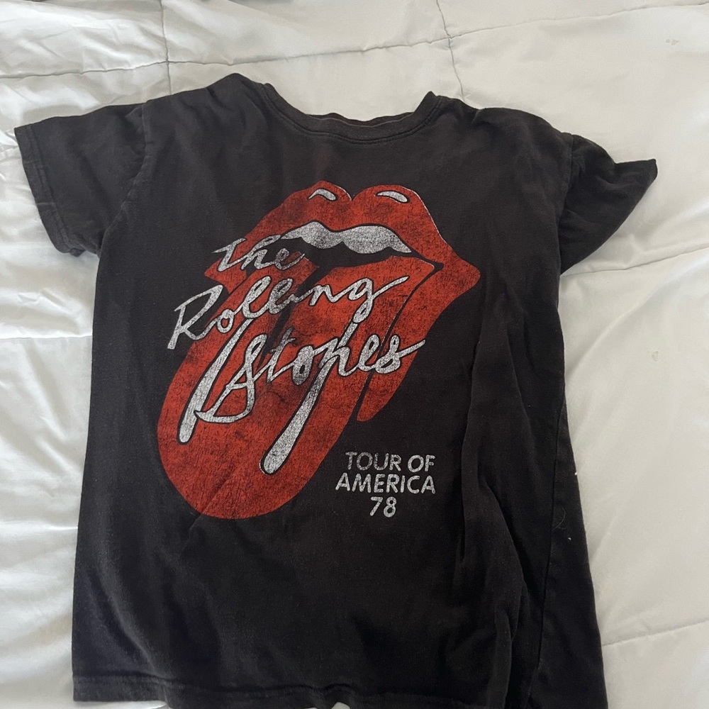 Target Kids Black Rolling Stones Tee